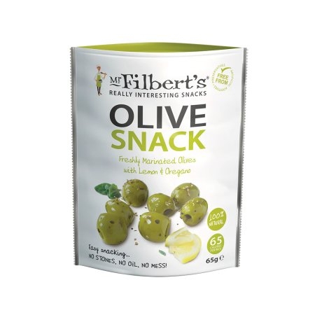 Mr Filbert’s Green Olive Snack w Lemon & Oregano, 65g
