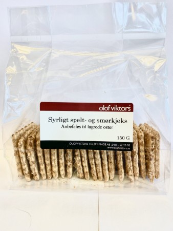 Olof Viktors syrlig spelt- og smørkjeks 150gr