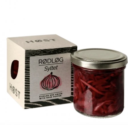 Syltet Rødløk med rosepepper 130g, Høst