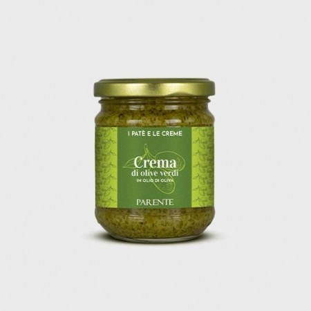 Krem av grønne oliven i olivenolje