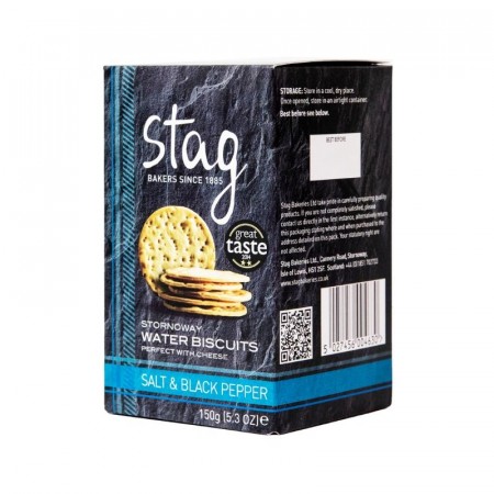 Kjeks med salt og sort pepper, Stag 150g