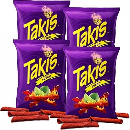 Takis fuego 68g - hot chili og lime mais snacks