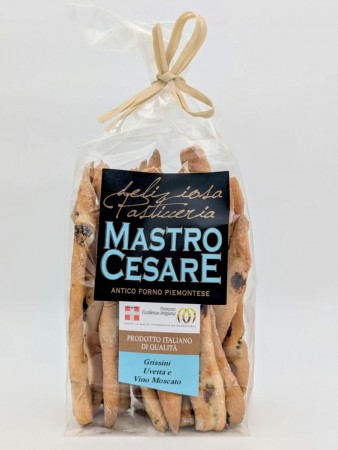 Grissini alle Uvette e Vino Moscato 200g