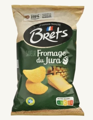 Brets potetchips m/comtè 125 g