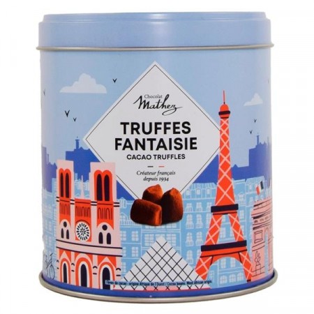 Franske sjokoladetrøfler Eiffel naturell, 250g - Mathez