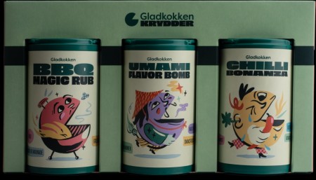 Gladkokkens krydderserie 3pk - BBQ rub, Umami og Chilli Bonanza