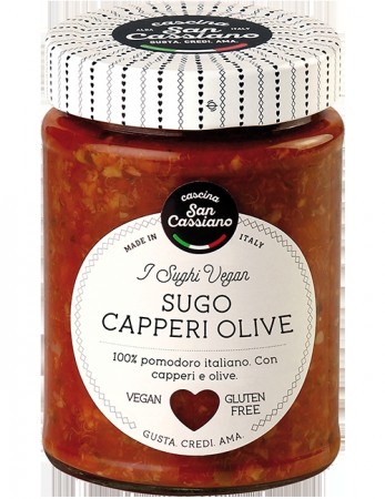 Tomatsaus med kapers og oliven, 290g